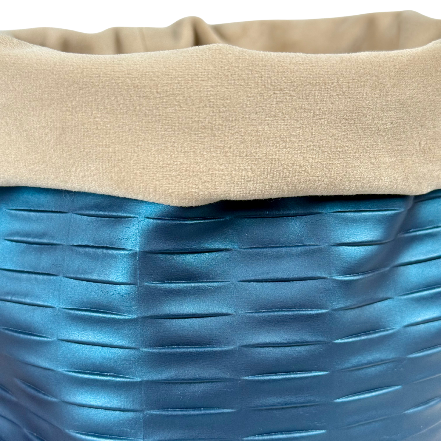 Blue Lagoon Leatherette Planter