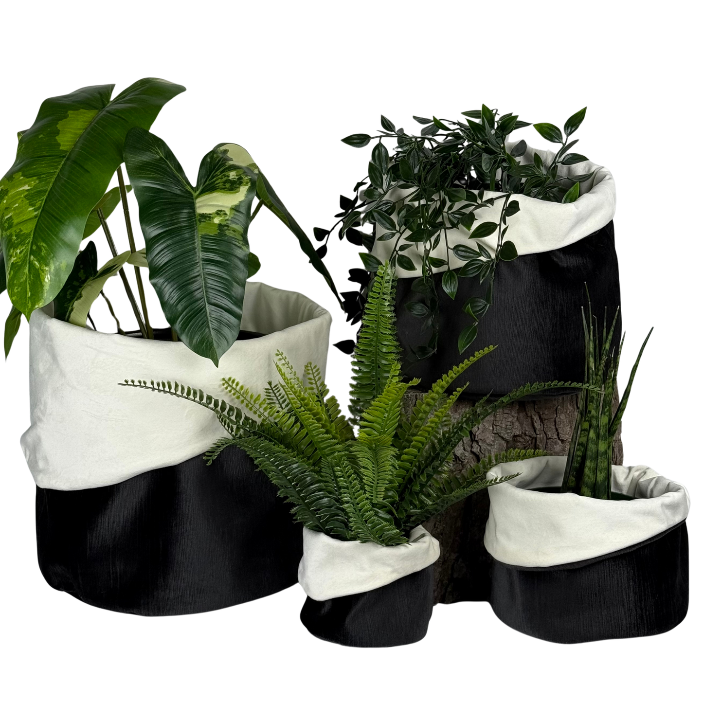 Snow Drift Velvet Planter