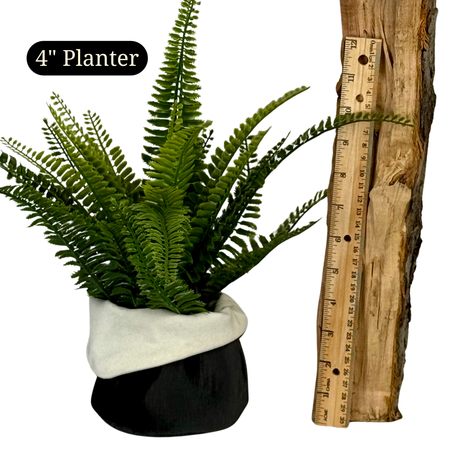 Snow Drift Velvet Planter