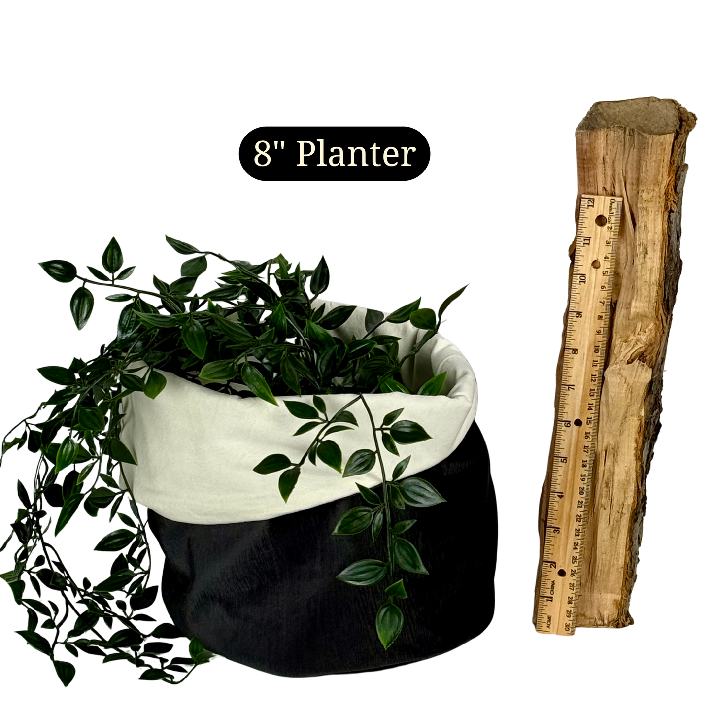 Snow Drift Velvet Planter