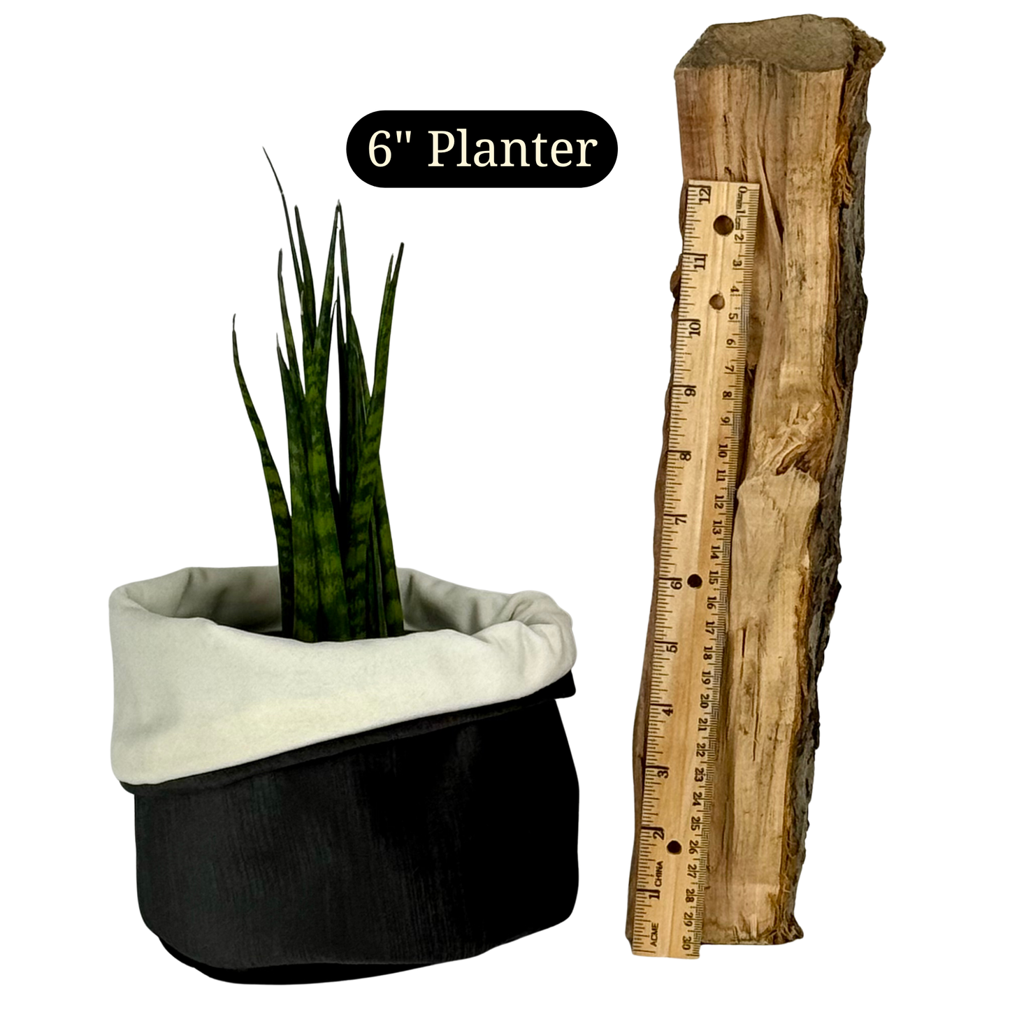 Snow Drift Velvet Planter