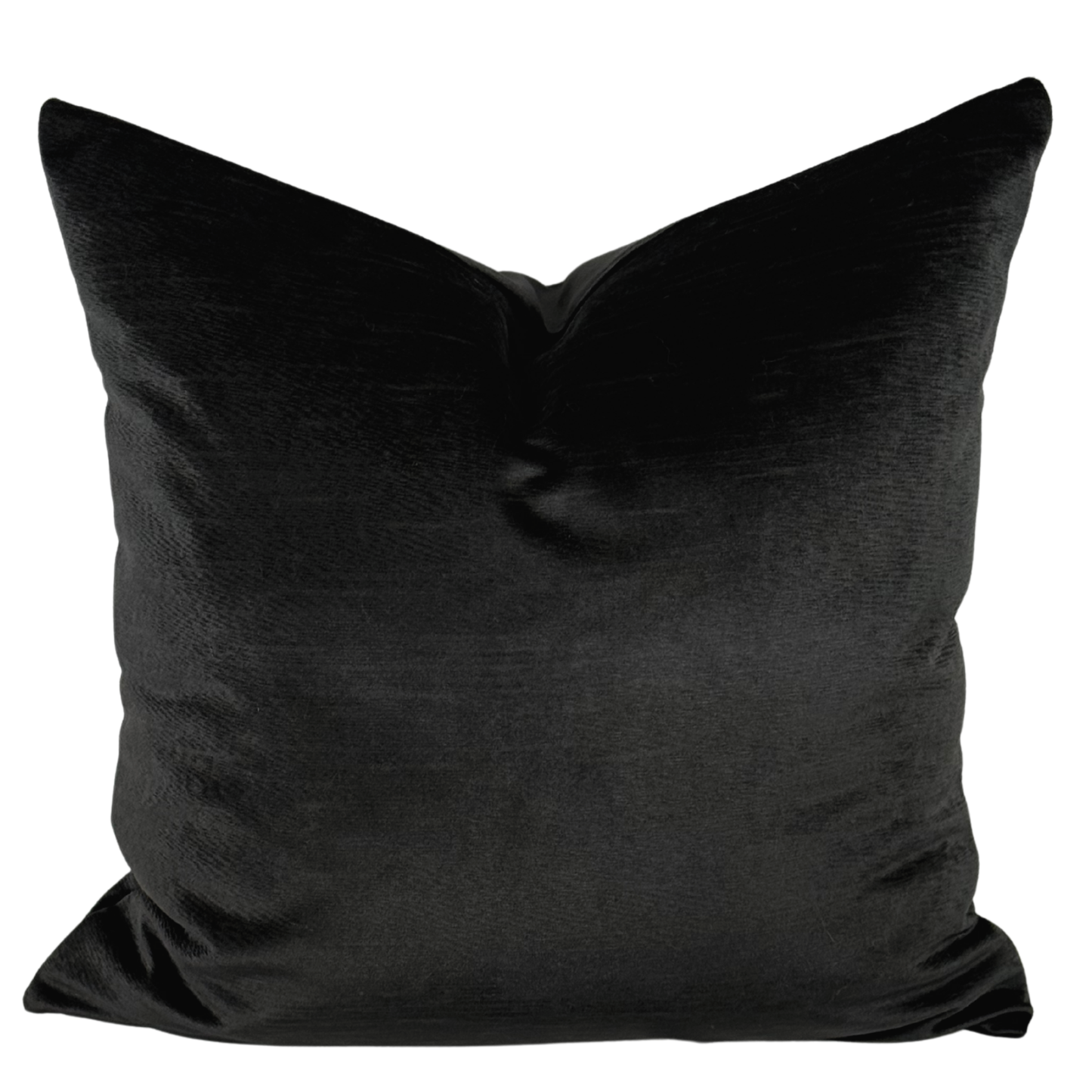 Textured Velvet Pillow in Charcoal | 20x20"