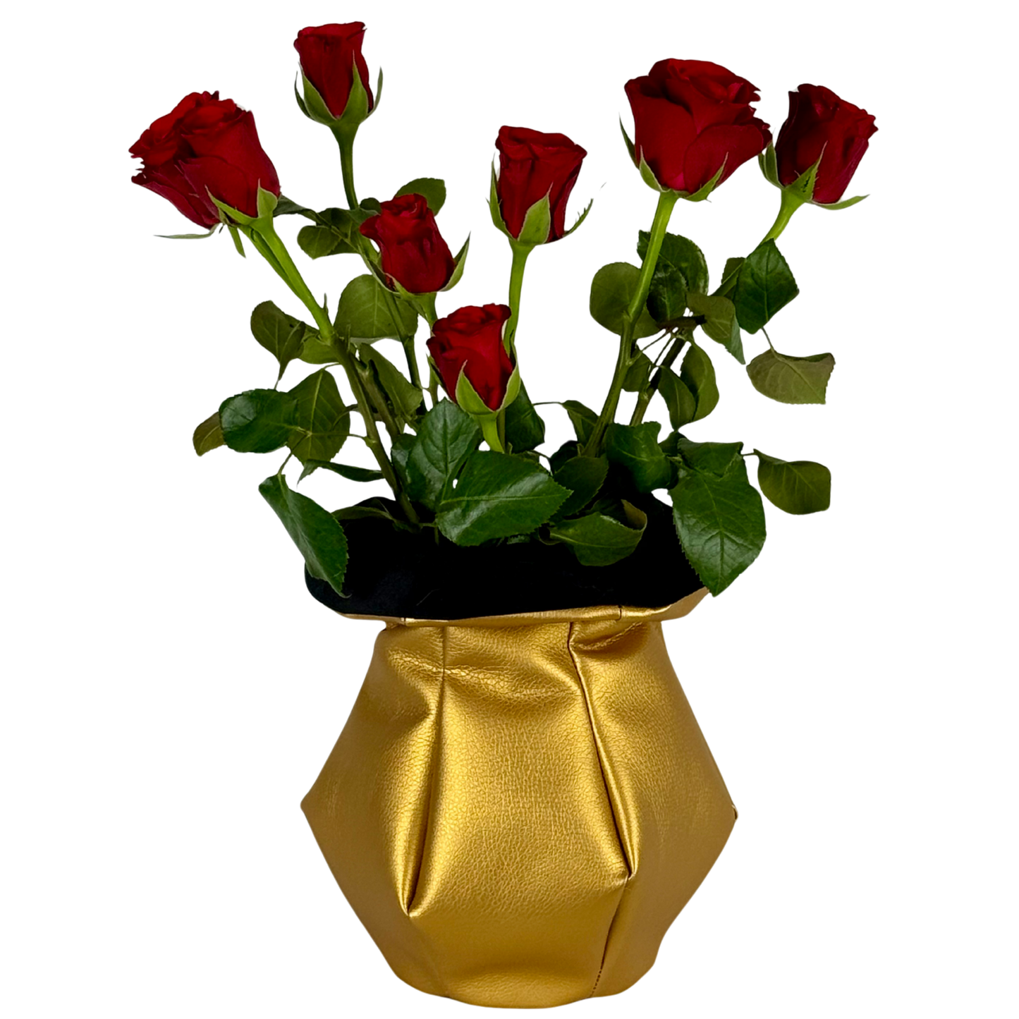 Bubble Vase | Gold with Black