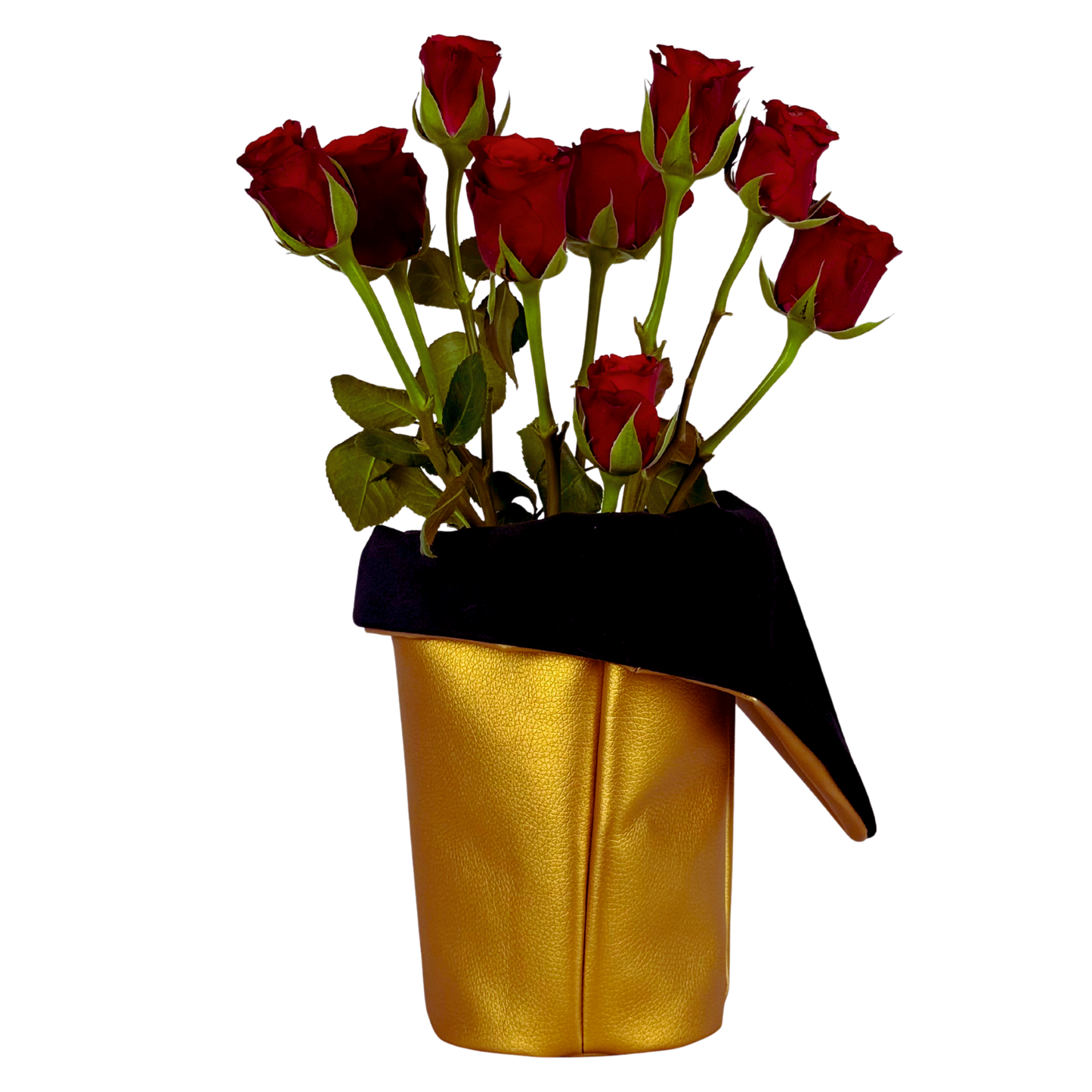 Shard Vase | Gold with Black
