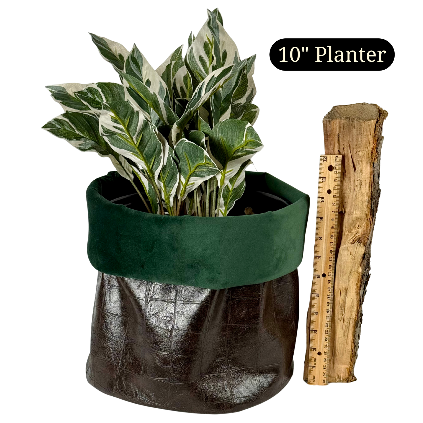 Crocodile Leatherette Planter