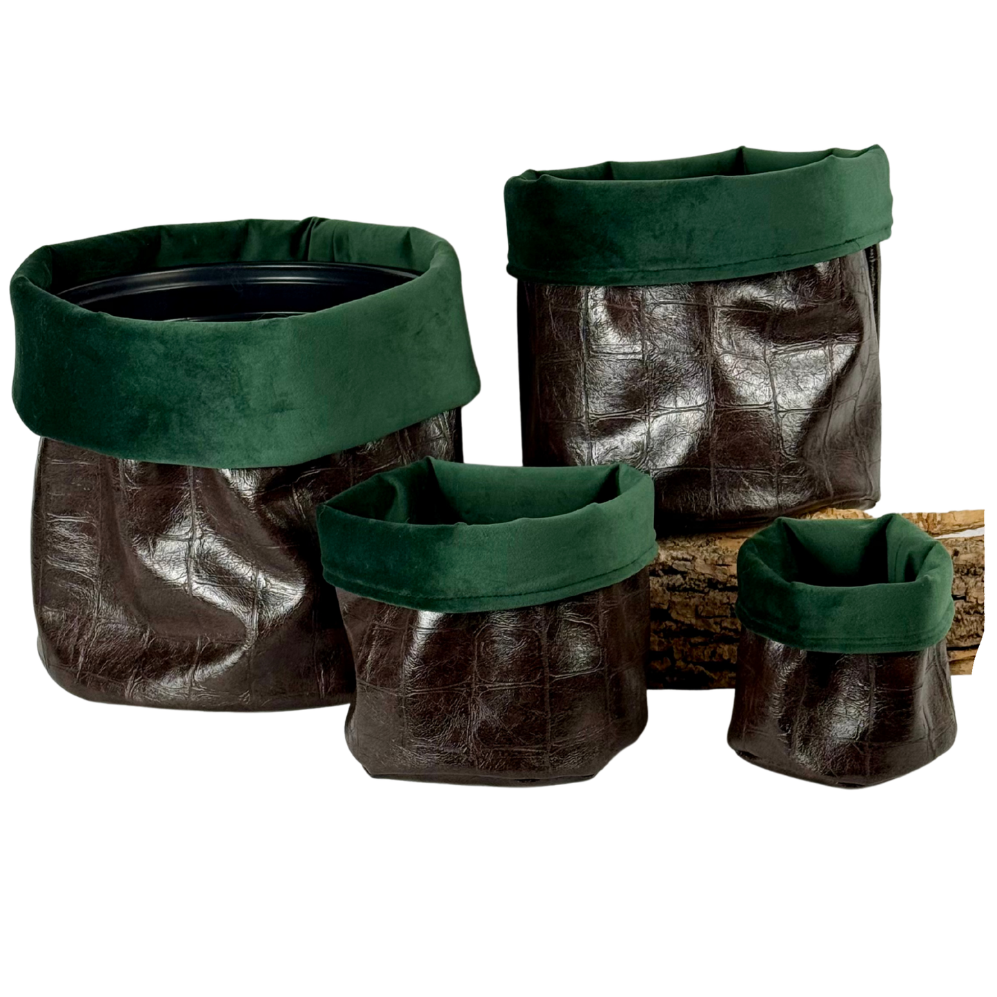 Crocodile Leatherette Planter
