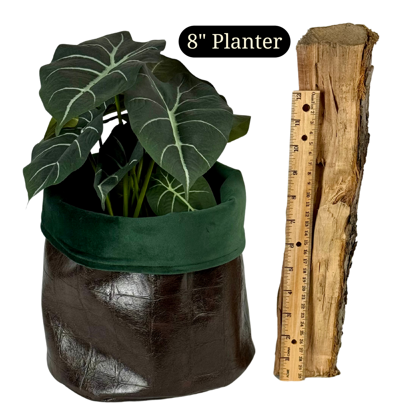Crocodile Leatherette Planter