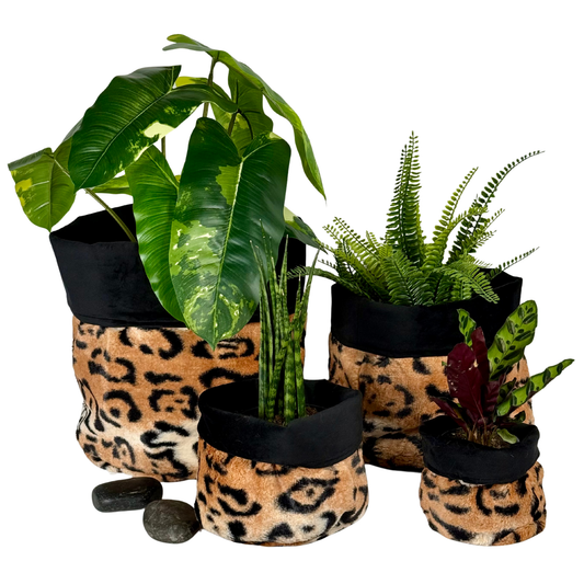 Meow Chenille Fabric Planter