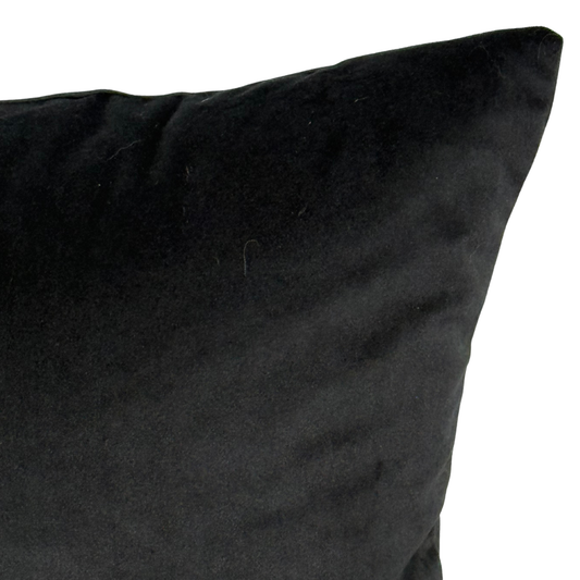 Black Velvet Pillow | 20x20"